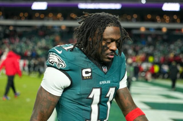 A.J. Brown #11 of the Philadelphia Eagles