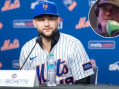 Emissora de Phillies desabafa sobre ‘perdedor’ Mets após assinatura de US$ 126 milhões O infielder do New York Mets, Bo Bichette, fala em sua coletiva de imprensa introdutória no Citi Field.