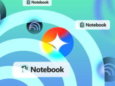 Emparelhei o NotebookLM com o Gemini e finalmente liberei todo o seu potencial Um cérebro 3D cercado por ícones flutuantes representando NotebookLM, Gemini e Obsidian, contra um fundo azul brilhante e roxo.