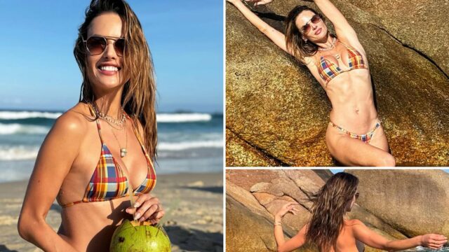 Férias tropicais divertidas de Alessandra Ambrosio!