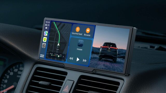 Topexplore tela Android Auto de 9,26'' no carro