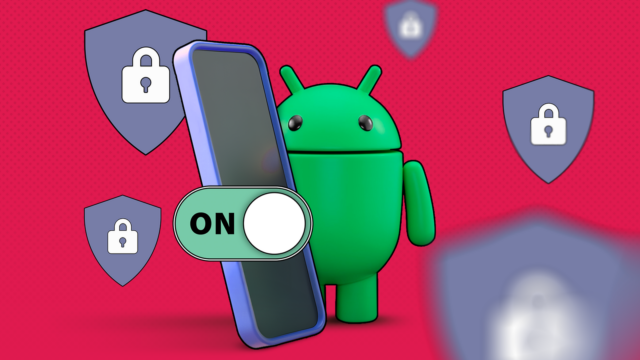 Capturas de tela das configurações de Proteção Avançada do Android 16.