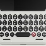 Vista frontal do comunicador de cliques