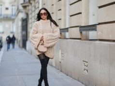 Estilo de inverno luxuoso e silencioso da Channel com estes ricos vestidos de malha estilo