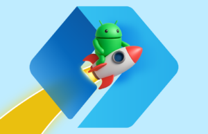 Eu não esperava que a Microsoft conseguisse um inicializador Android. Veja por que travou Um smartphone com um launcher personalizado e algumas formas geométricas ao redor.