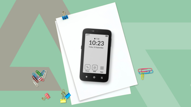 Pilha de baterias Donut Solid State com um gráfico de relâmpago azul