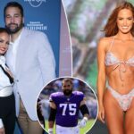 Ex-mulher modelo que revelou o tamanho da masculinidade do marido da NFL, Matt Kalil, cita 'liberdade de expressão' na tentativa de iniciar o processo