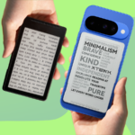 leitor eletrônico boox branco no bolso