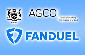 FanDuel multado em US$ 350.000 pelo regulador de Ontário por não relatar apostas suspeitas FanDuel multado pela AGCO em investigação de manipulação de resultados em Ontário. Logotipos AGCO e FanDuel contra um fundo azul