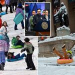 Fazer as crianças estudarem remotamente em 'dias de neve' é uma droga - saia das telas e toque na neve