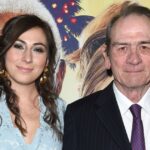 Tommy Lee Jones e sua filha Victoria Jones na estreia de