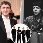 Filme dos Beatles traz as primeiras fotos de Paul Mescal, Harris Dickinson, Barry Keoghan e Joseph Quinn no personagem