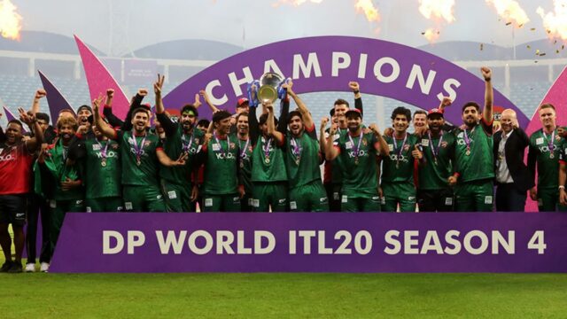 Final ILT20: Skipper Sam Curran leva Desert Vipers ao título inaugural
