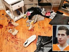 Fotos horríveis que vazaram mostram quartos encharcados de sangue de estudantes universitários de Idaho massacrados por Bryan Kohberger Fotos horríveis que vazaram mostram quartos encharcados de sangue de estudantes universitários de Idaho massacrados por Bryan Kohberger