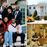 Fotos raras mostram Will Smith filmando a abertura icônica de 'Fresh Prince of Bel Air' - enquanto a mansão chega ao mercado por US $ 30 milhões