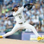 Milwaukee Brewers pitcher Freddy Peralta