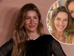Gisele Bundchen usa um colar de diamantes para aparentemente sugerir o nome do novo bebê Gisele Bündchen dá dicas importantes sobre o nome de seu bebê com um colar