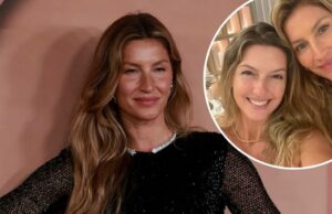 Gisele Bundchen usa um colar de diamantes para aparentemente sugerir o nome do novo bebê Gisele Bündchen dá dicas importantes sobre o nome de seu bebê com um colar