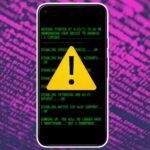 A tela de configurações de segurança da conta do Google capturada em um telefone colocado em um fundo amarelo.