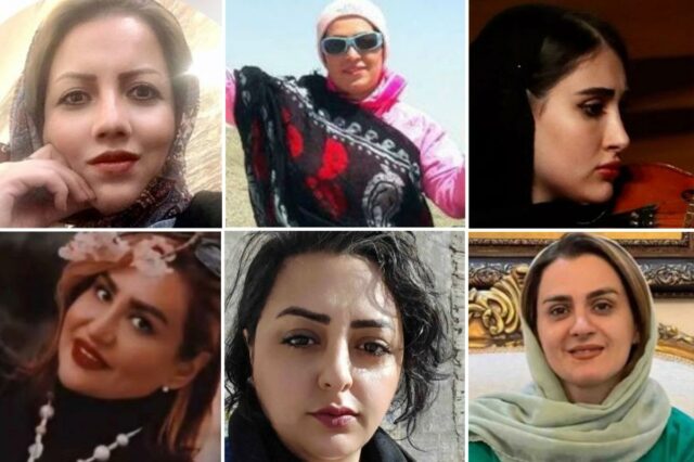 A mulher da colagem foi mulher, Sholeh chamada Altouuh Já Sother Giba Dastjeri, Zarra Baghâri, Ahidari, Fireda e Ahili.