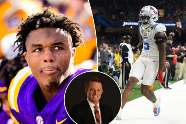 Greg McElroy comete um erro estranho envolvendo ex-jogador morto da Kyren Lacy nº 2 dos LSU Tigers observa.
