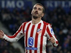 Griezmann, do Atlético, deve estar ausente devido a lesão na coxa Griezmann, do Atlético, deve estar ausente devido a lesão na coxa