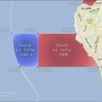 Um mapa mostra as áreas marinhas protegidas costeiras de Matlahuayl e San Diego-Scripps ao largo de La Jolla. (Departamento de Pesca e Vida Selvagem da Califórnia)