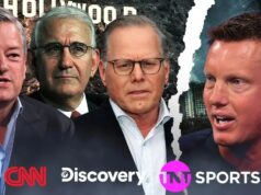 Guerra de lances entre Paramount e Netflix: quanto vale realmente o negócio de TV a cabo da Warner? Logotipo da Warner Bros. (Crédito: Getty Images)