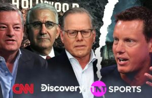 Guerra de lances entre Paramount e Netflix: quanto vale realmente o negócio de TV a cabo da Warner? Logotipo da Warner Bros. (Crédito: Getty Images)