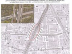 Há um viaduto sendo construído, evite Jalan Latumenten se não quiser ficar preso em engarrafamentos Há um viaduto sendo construído, evite Jalan Latumenten se não quiser ficar preso em engarrafamentos