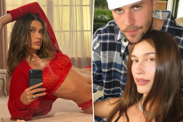 Hailey Bieber nega ter repostado vídeo de fã sobre ‘abuso’ em seu casamento com o ‘viciado’ Justin
