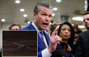 Hegseth diz aos empreiteiros de defesa para ‘intensificarem’, alerta que o orçamento de guerra de US$ 1,5 trilhão de Trump é ‘uma mensagem para o mundo’ O secretário de Defesa dos EUA, Pete Hegseth, fala à mídia em um briefing para a Câmara dos Representantes sobre a situação na Venezuela.