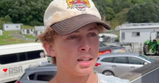 Homem australiano descreve fuga terrível de deslizamento de terra na Sonny Worrall, de Newcastle, Austrália, descreveu como escapou de uma caravana que bateu em uma parede e caiu na piscina em que ele estava durante o deslizamento de terra no Monte Maunganui. Foto: Tony Wall/Coisas