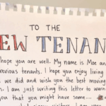 Homem deixa nota de advertência para novos inquilinos sobre visitantes inesperados - 'Seja gentil'