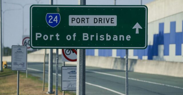 Porto de Brisbane. 