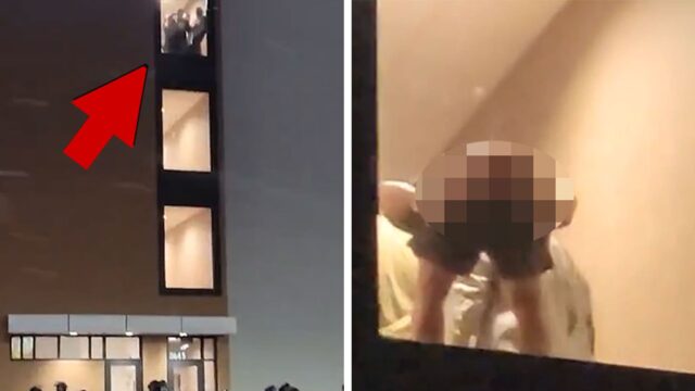 Homem mostra manifestantes anti-ICE da janela do hotel, em vídeo 012726_ice_agent_moon_kal