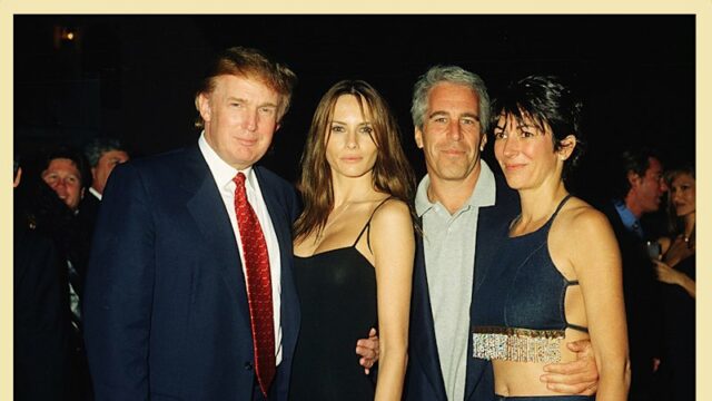 Homens poderosos que aparecem no novo lote de arquivos de Donald Trump e sua agora esposa, Melania, com Jeffrey Epstein e Ghislaine Maxwell em Mar-a-Lago em Palm Beach, Flórida, em 2000.