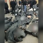 Imagens mostram dezenas de corpos no necrotério iraniano