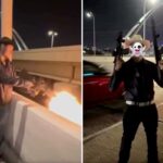 Imigrantes ilegais pegos disparando armas em uma estrada lotada, atirando em familiares em um ataque violento: policiais