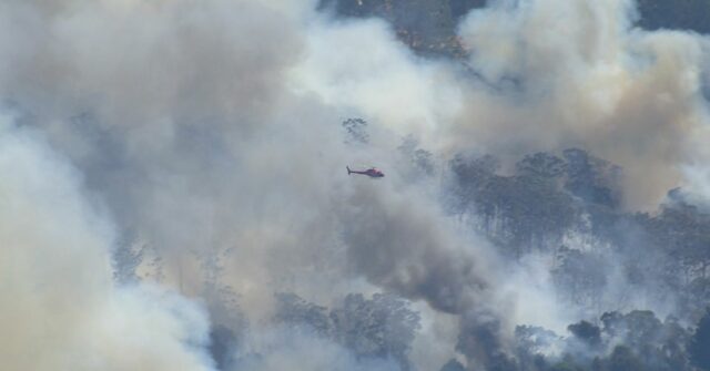 Incêndio florestal na zona rural de Victoria atinge nível de Um alerta de emergência de incêndio florestal foi emitido para um incêndio no sudoeste de Victoria.