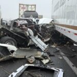 Incrível engavetamento de 150 carros fecha a infame Rodovia 99 perto de Fresno