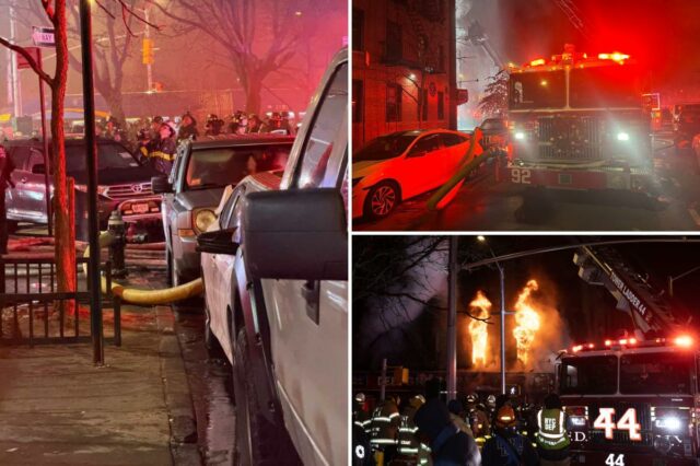 Inferno invade prédio de Nova York, ferindo 3 pessoas enquanto a resposta do FDNY é prejudicada por carros em hidrantes

