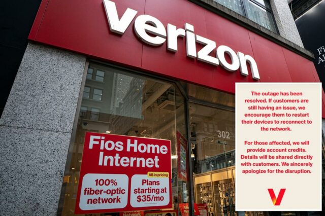 Interrupção nacional da Verizon finalmente resolvida após mais de 12 Interrupção nacional da Verizon finalmente resolvida após mais de 12 horas