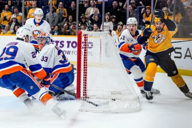 Islanders sofrem derrota nos pênaltis para Predators um jogo após explosão de nove gols
