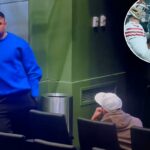 O quarterback do San Francisco 49ers, Brock Purdy, e o quarterback do Philadelphia Eagles, Jalen Hurts, falam após um jogo da NFC Wild Card Round.