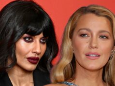 Jameela Jamil marca Blake Lively como ‘bombardeiro suicida’ e ‘vilão’ em textos privados jameela jamil blake animado principal getty