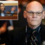 A deputada norte-americana Jasmine Crockett discursando em uma audiência do Comitê Judiciário da Câmara.