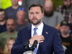 Janelas da casa de JD Vance em Ohio quebradas em incidente, uma pessoa levada sob custódia jd vance sub getty deslizar