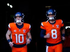 Jarrett Stidham envia mensagem honesta sobre Bo Nix antes do campeonato AFC Jarrett Stidham envia mensagem honesta sobre Bo Nix antes do campeonato AFC