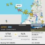 O avião voou para Creta na quarta-feira antes de retornar a Israel. Autoridades negaram que o movimento estivesse relacionado com ações militares e disseram que fazia parte de treinamento regular